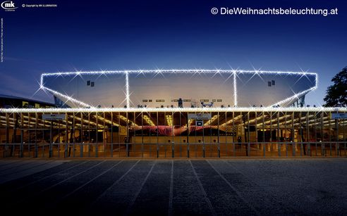 LED Weihnachtsbeleuchtung Wiener Stadthalle - Entwurf