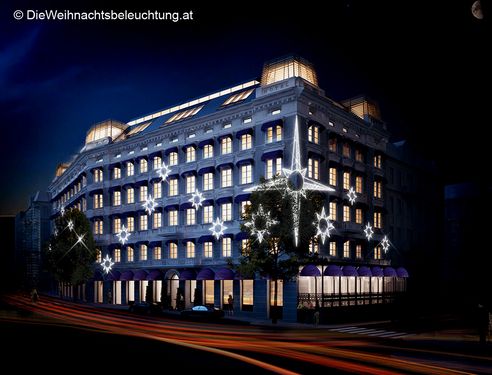 LED Weihnachtsbeleuchtung Hotel Sans Souci (Entwurf)