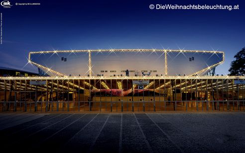 LED Weihnachtsbeleuchtung Wiener Stadthalle - Entwurf