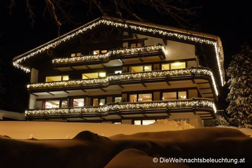 LED Weihnachtsbeleuchtung Hotel Berger Hof