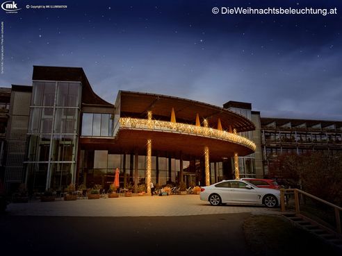 LED Weihnachtsbeleuchtung Hotel Loipersdorf (Entwurf)