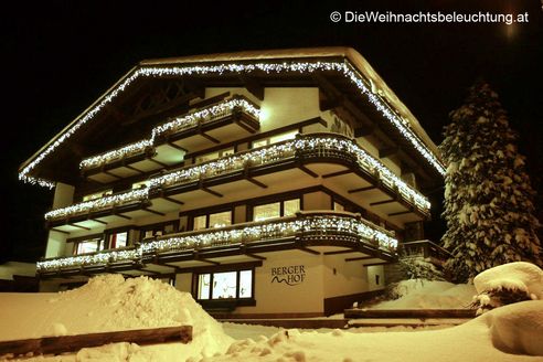 LED Weihnachtsbeleuchtung Hotel Berger Hof