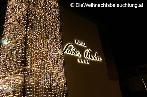 LED Weihnachtsbeleuchtung Hotel Sacher