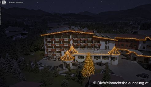 LED Weihnachtsbeleuchtung Hotel Alpin (Entwurf)